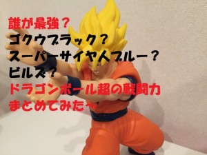 ドラゴンボール超で、戦闘力が高いのは一体誰?ビルス?ゴクウブラック?