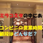 ディズニー閉園後でも間に合う?ホテルミラコスタのコンビニの営業時間や値段を教えておくれ~