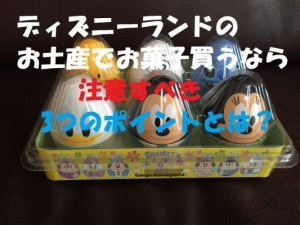 ディズニーランドでお土産にお菓子を購入する時、注意すべき3つのポイントとは？
