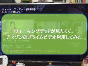 ウォーキングデッドの動画の続きが見たいのでアマゾンのプライムビデオの見方を説明する！