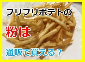 フリフリポテトの粉は通販で買える？もう高い屋台で買うのがアホらしくなるで！