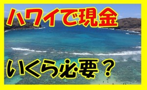 ハワイ行くけど、現金はいくら必要？6泊8日で旅行したけど、使ったのは？