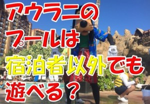 ハワイのアウラニディズニーリゾートのプールは宿泊者以外でも利用できますか？