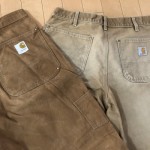 カーハートのダブルニーのペインターパンツ。70年代と80年代以降の違いを比較してみた