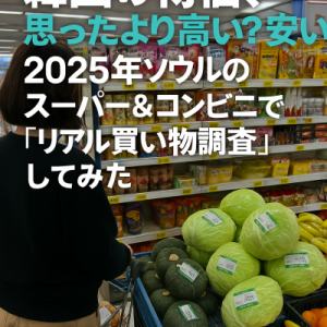 韓国の物価思ったより高い？安い？ソウルのスーパー＆コンビニでリアル生活費調査してみた
