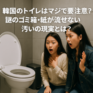 韓国のトイレはマジで要注意?謎のゴミ箱・紙が流せない・汚いの現実とは?