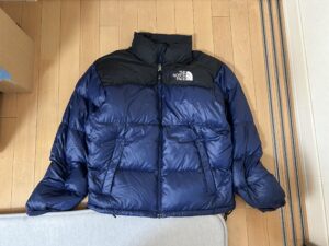ノースフェイスのヌプシダウンジャケットSサイズのサイズ感をレビューします。