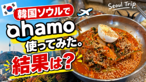 韓国・ソウルでahamoは使える？3泊4日使って速度・通信量・使い勝手を本音レビュー